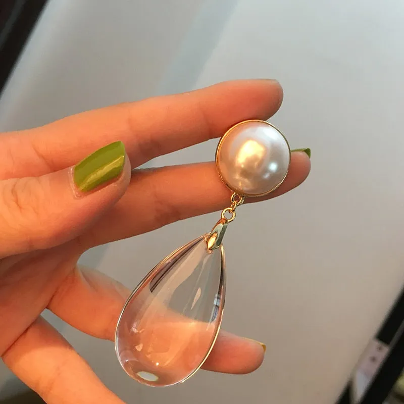 ✨ Elegant Waterdrop Pearl Dangle Earrings for the Ultimate Party Look