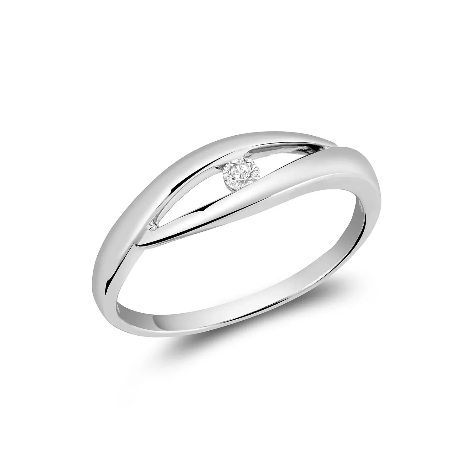 10K Gold (0.05ct) Diamond Fashion Ring