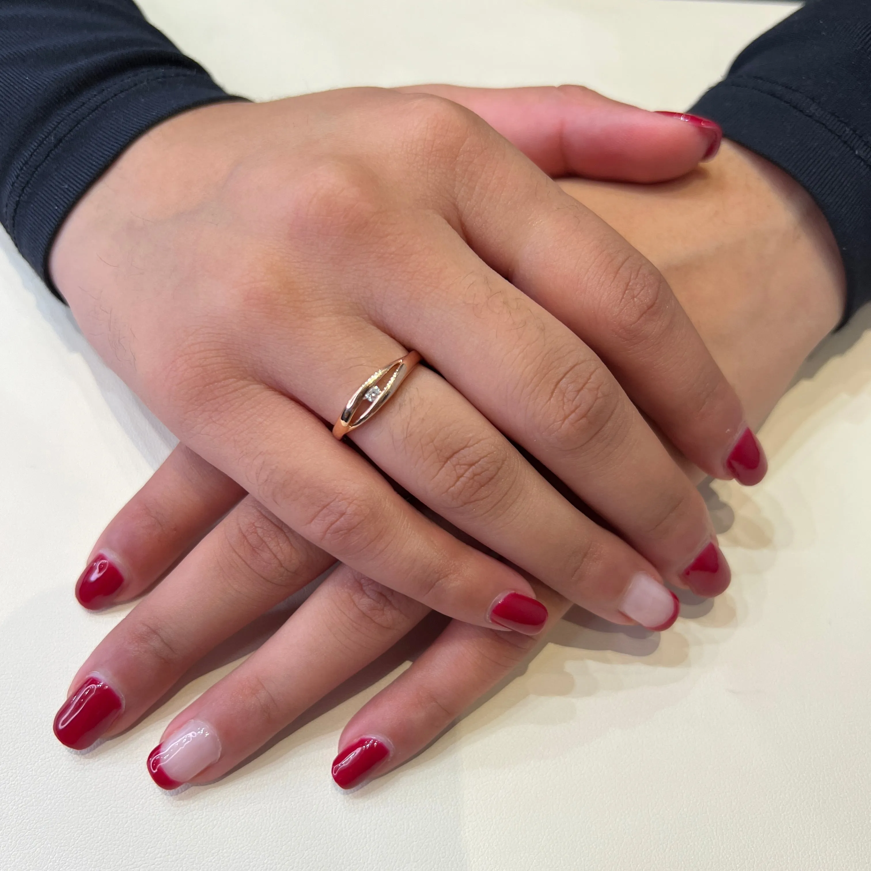 10K Gold (0.05ct) Diamond Fashion Ring
