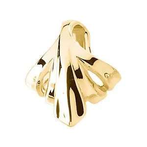 14k White Gold Fashion Chain Slide