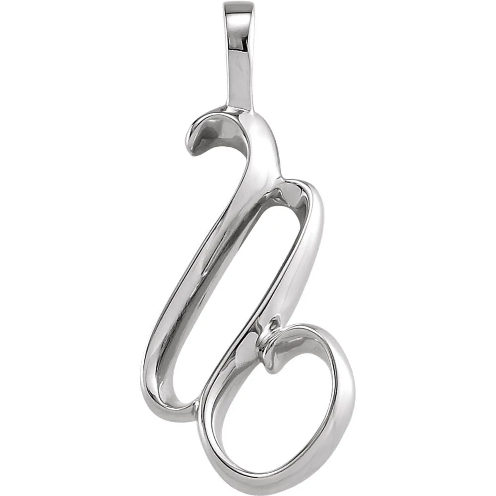 14k White Gold Fashion Pendant
