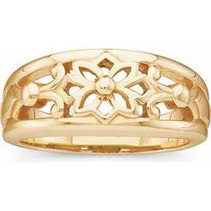 14k Yellow Gold Fashion Band, Size 6