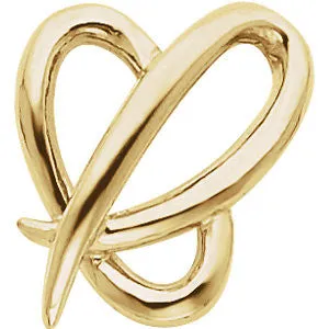 14k Yellow Gold Fashion Chain Slide