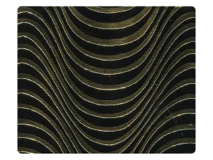 179 Black_Gold Wave PU