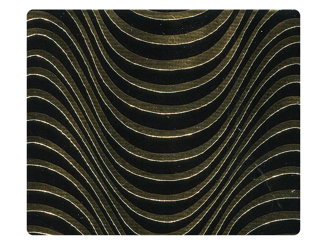 179 Black_Gold Wave PU