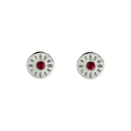 18k White Gold Ruby Earrings Timeless