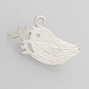 2013-2014 Fashion 21*14MM lovely modern charms,Chick With Two Holes,Matte Rhodium,suit for necklace/bracelet/earring ect,sold 10pcs per pkg