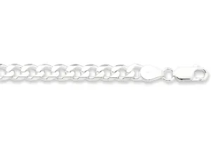 50cm Sterling Silver Curb Necklace