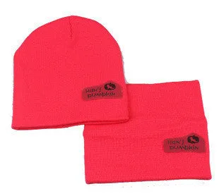 6 Colors Children Hedging Cap   Scarf Suit Leather Standard Solid Color Candy-Colored Wool Hats sboy Caps Baby Hat