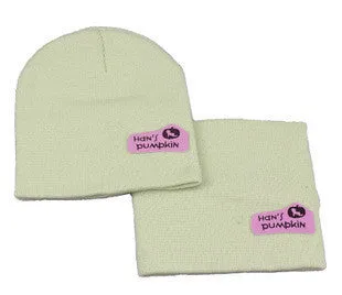 6 Colors Children Hedging Cap   Scarf Suit Leather Standard Solid Color Candy-Colored Wool Hats sboy Caps Baby Hat