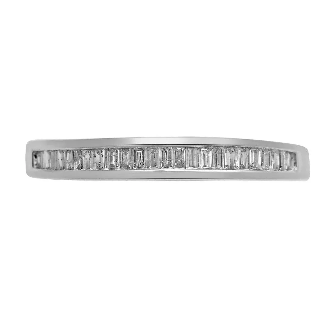 9ct White Gold Diamond Channel Eternity Ring