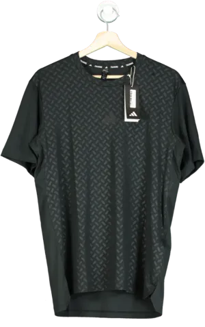 Adidas Black Graphic T-Shirt UK M
