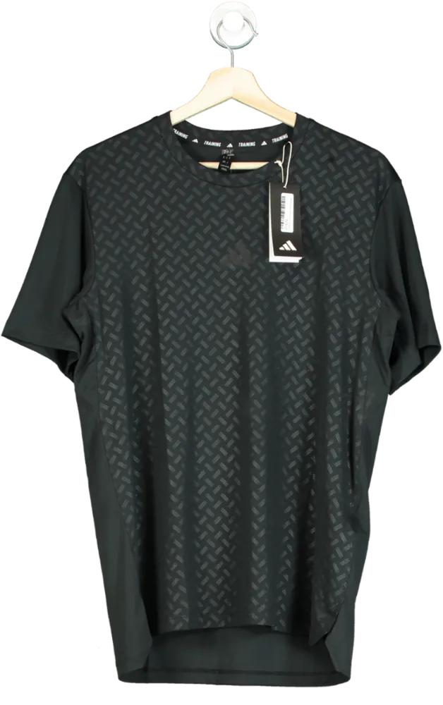 Adidas Black Graphic T-Shirt UK M