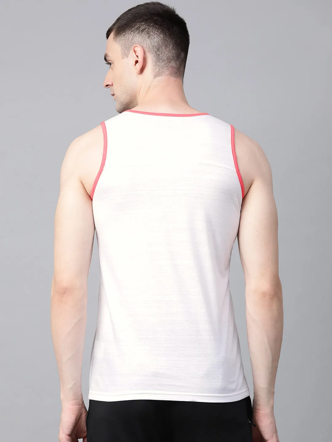 Alcis Mens Solid white Tshirt