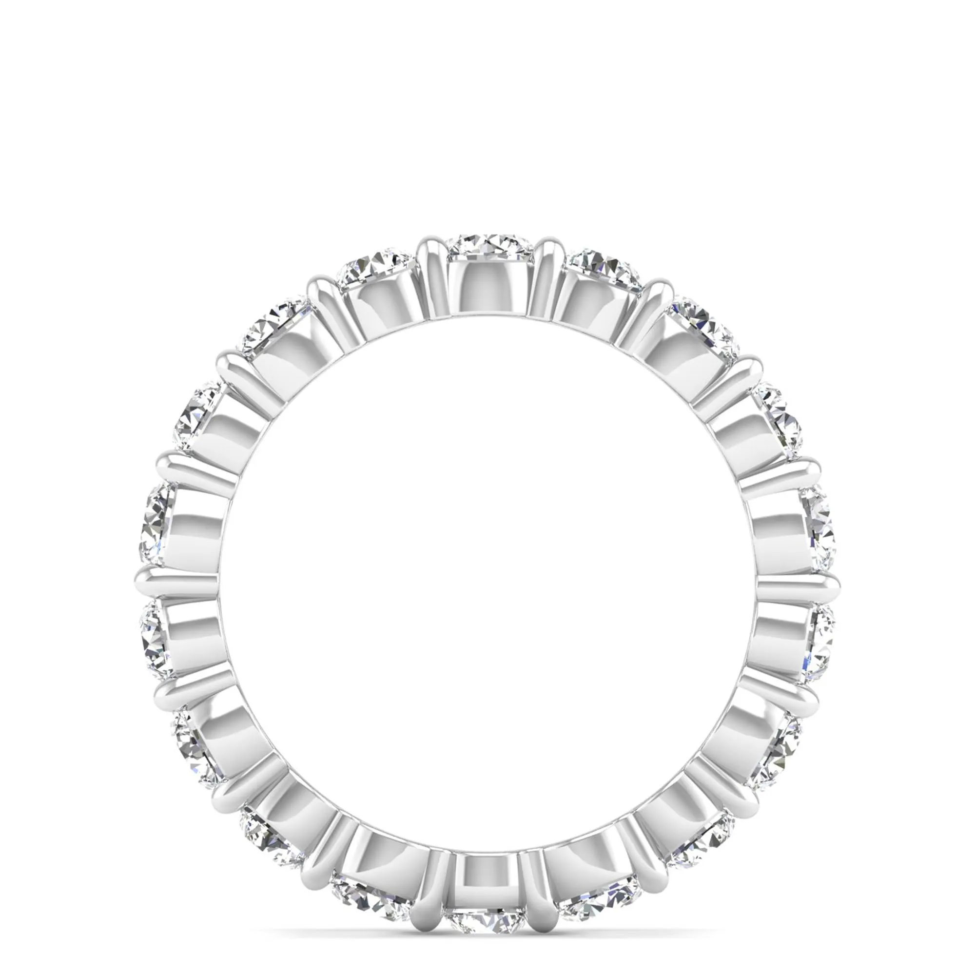 Alternating Shared Prong Diamond Eternity Ring