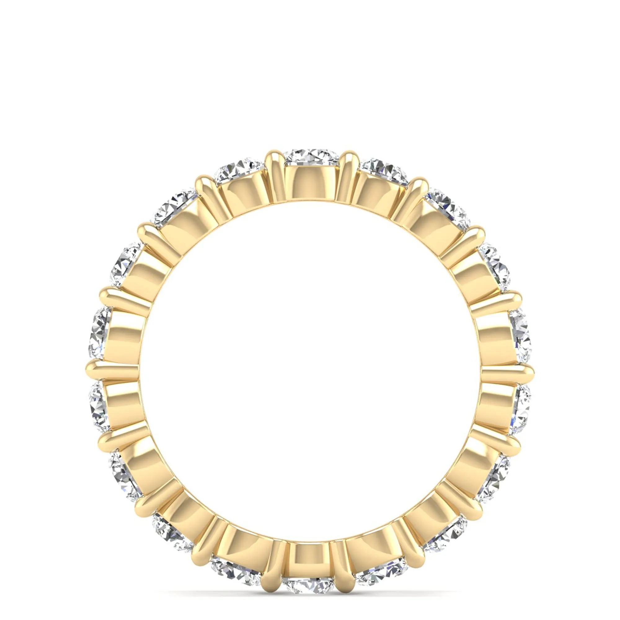 Alternating Shared Prong Diamond Eternity Ring