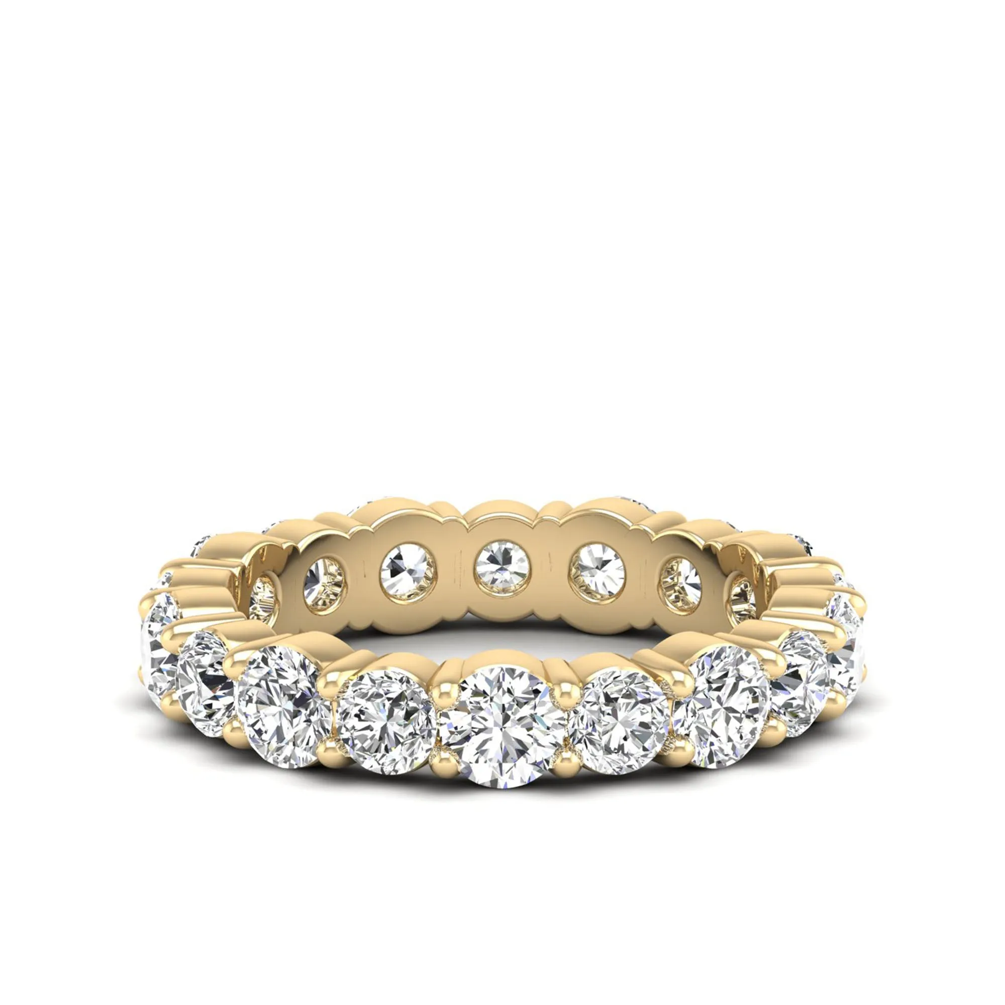 Alternating Shared Prong Diamond Eternity Ring