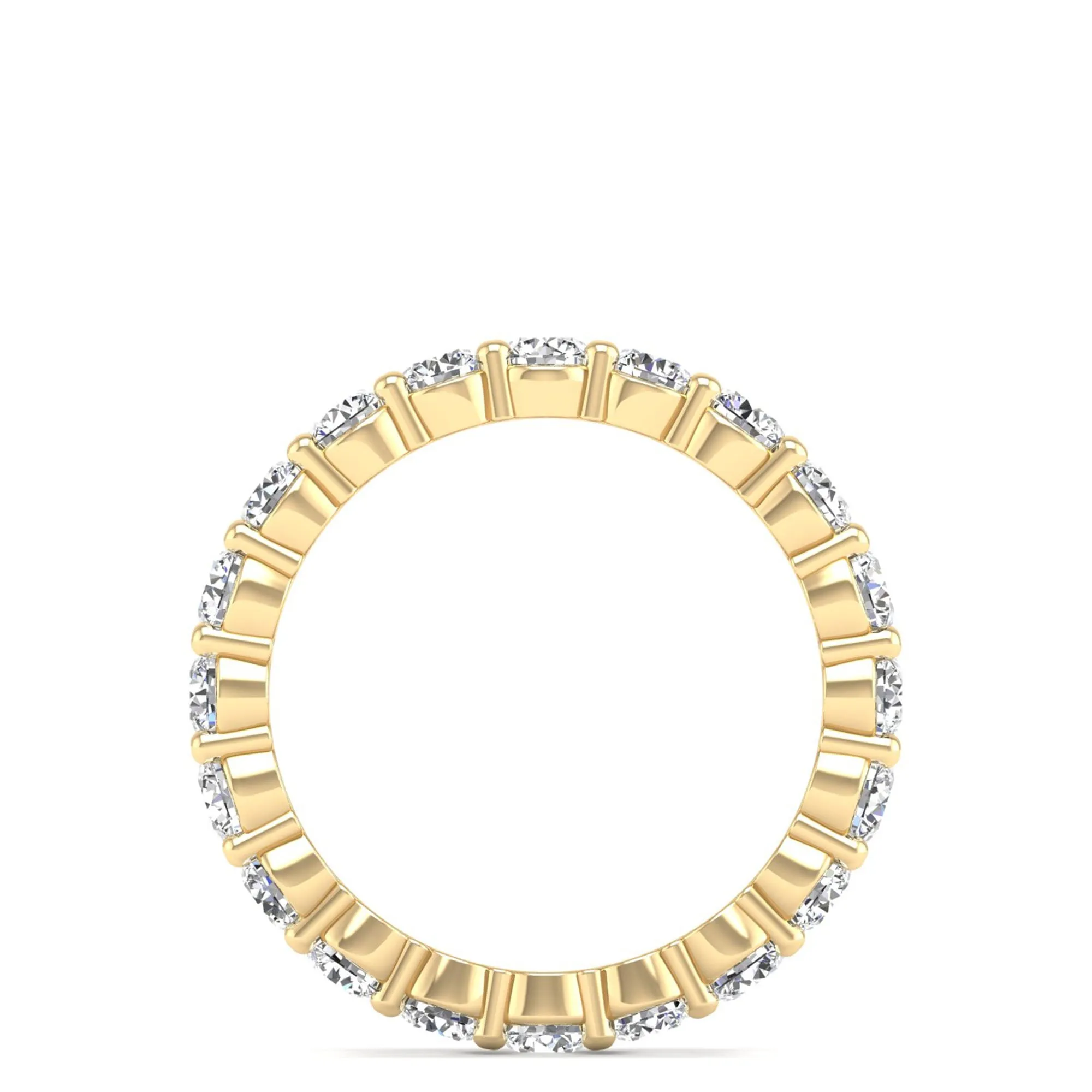 Alternating Shared Prong Diamond Eternity Ring