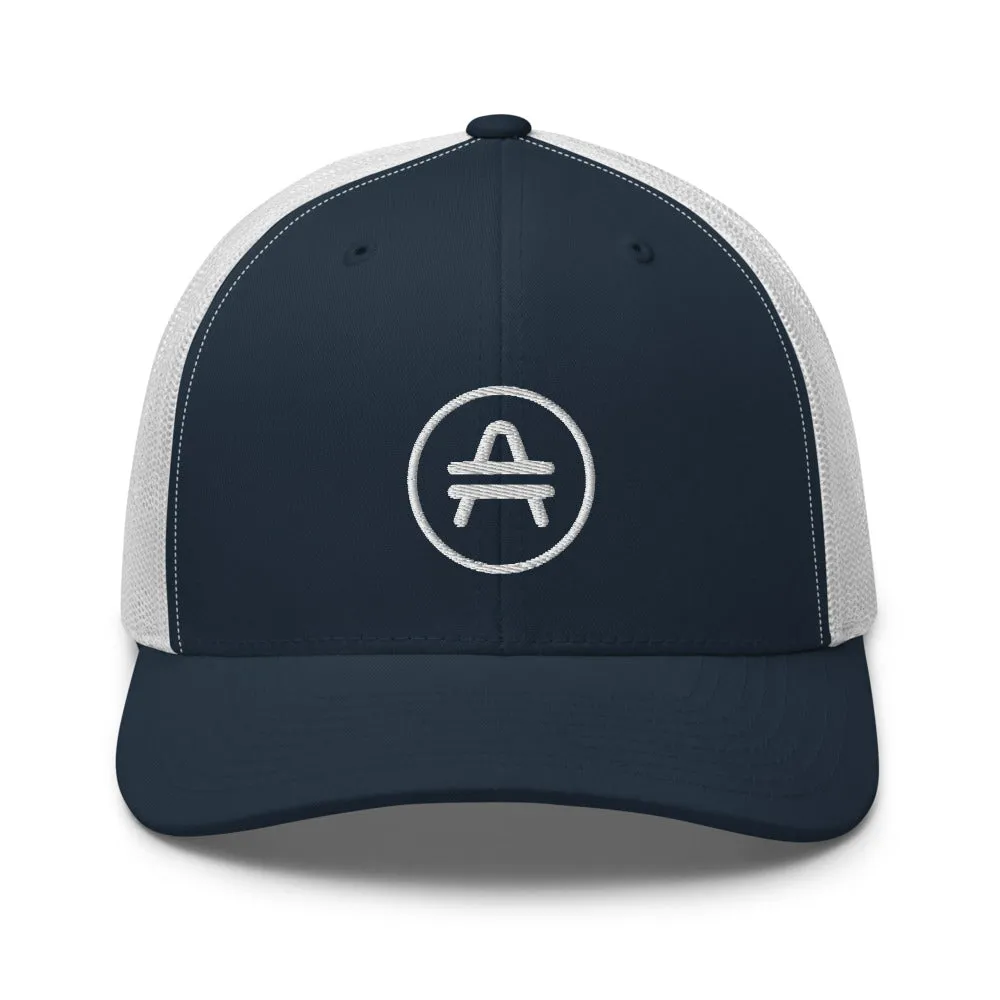 AMP Token Stenciled Alt-logo Trucker Cap