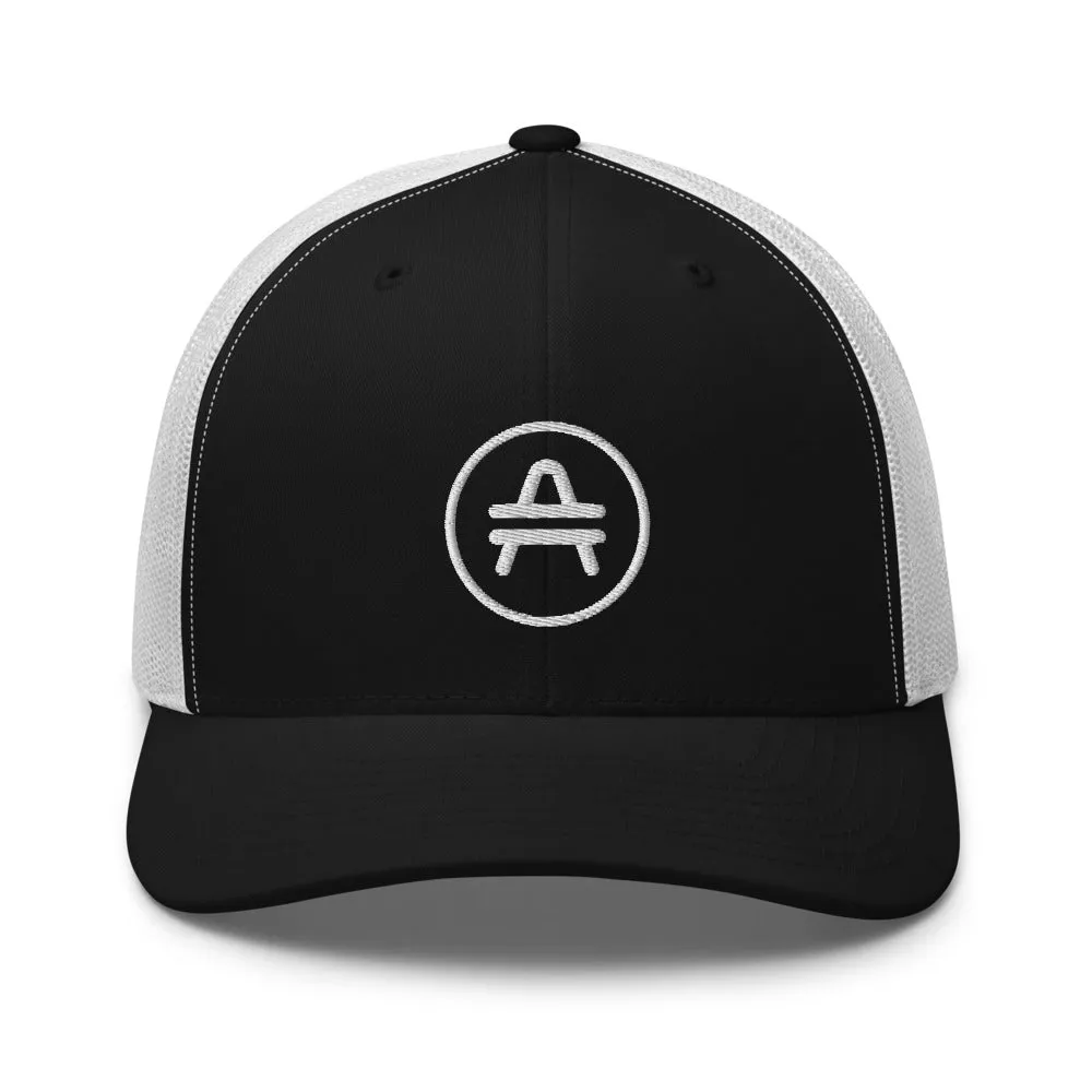 AMP Token Stenciled Alt-logo Trucker Cap