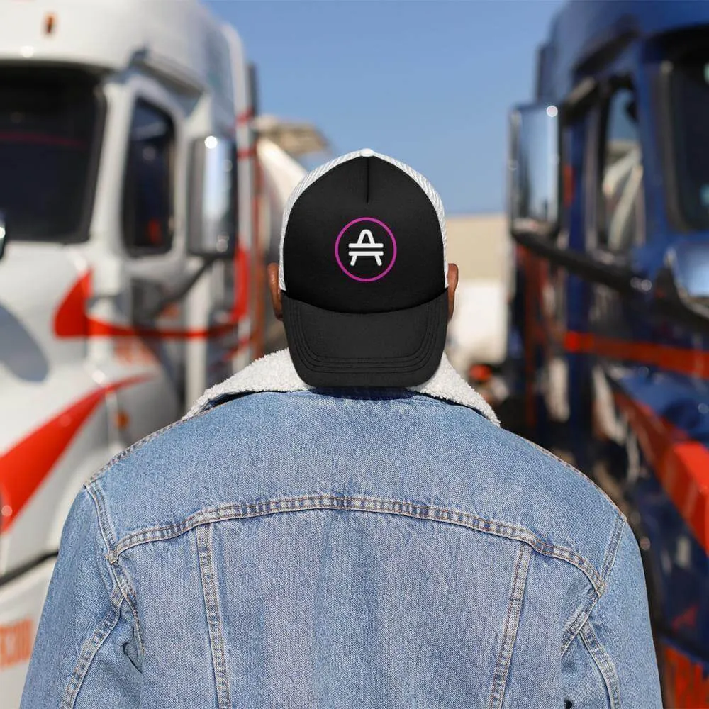 AMP Token Stenciled Alt-logo Trucker Cap