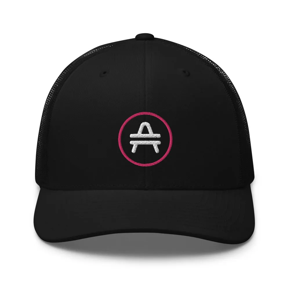 AMP Token Stenciled Alt-logo Trucker Cap