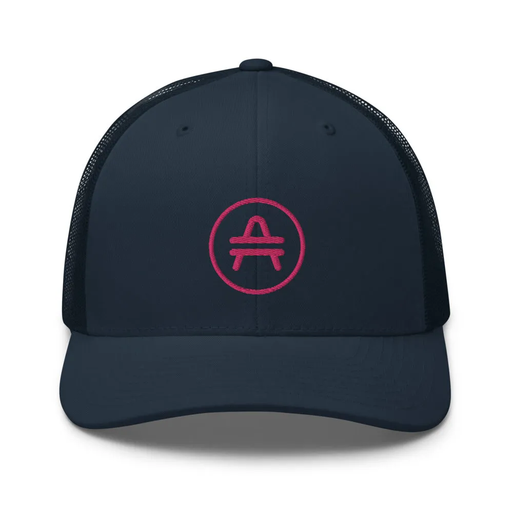 AMP Token Stenciled Alt-logo Trucker Cap