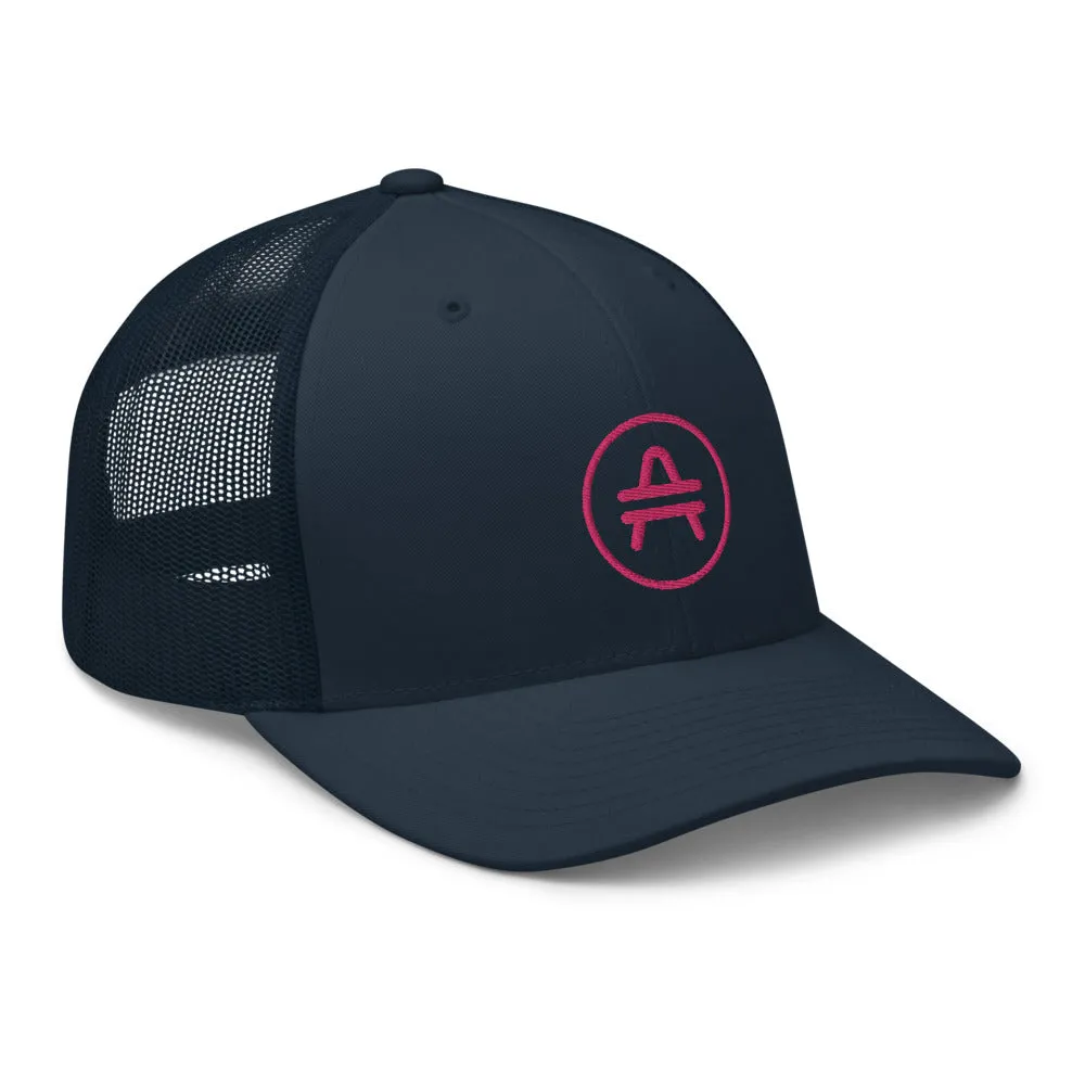 AMP Token Stenciled Alt-logo Trucker Cap