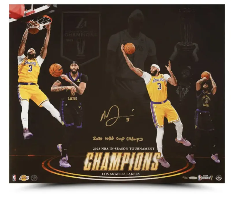 Anthony Davis Autographed & Insc. 'Championship Resume' 24x20 Photo UDA LE 25