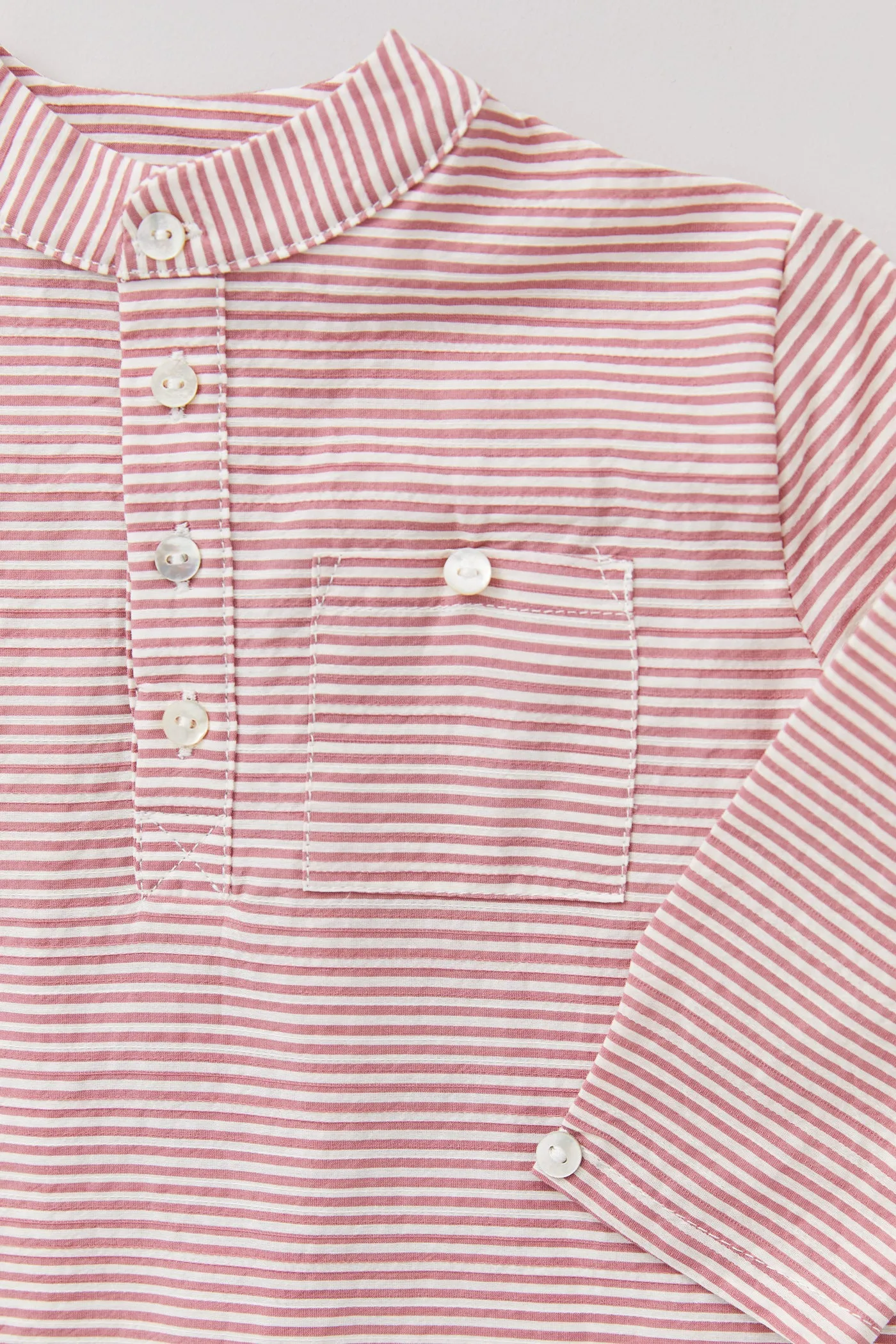 Apple Shirt - Red - White Stripes
