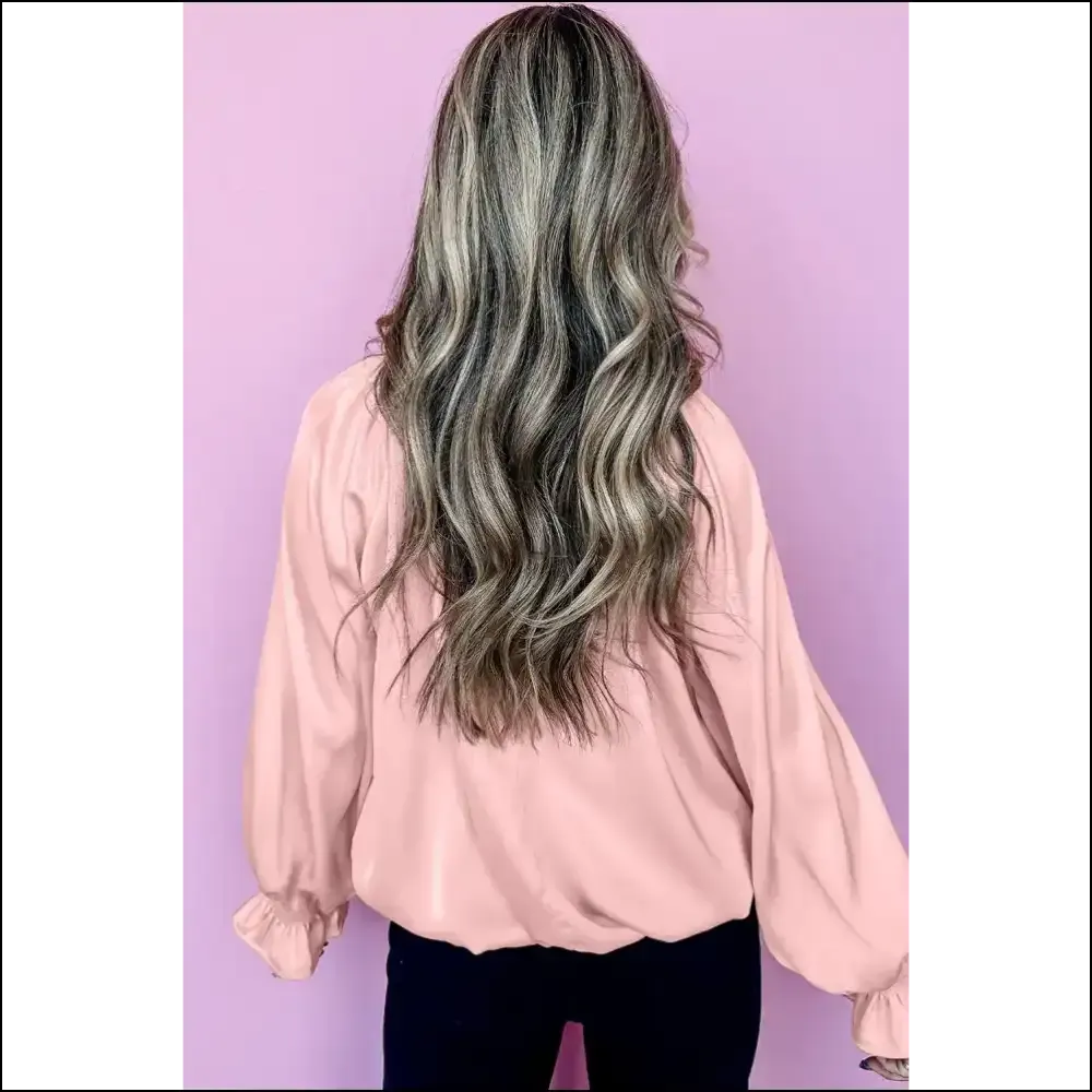 Apricot Pink Satin Blouse: Pleated Perfection or Pink Purgatory? 🍑 Needful Things