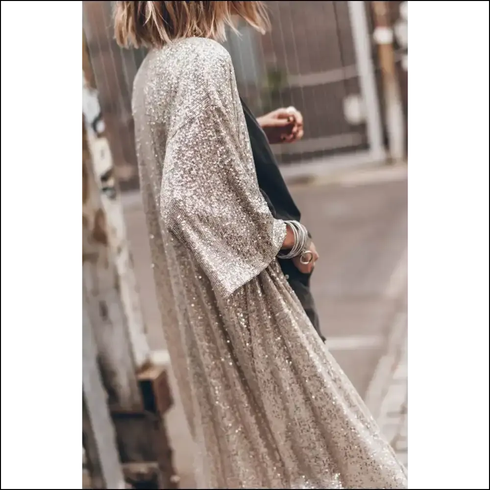 Apricot Sequin Duster Cardigan: Because Adulting is Hard. ?Needful Things