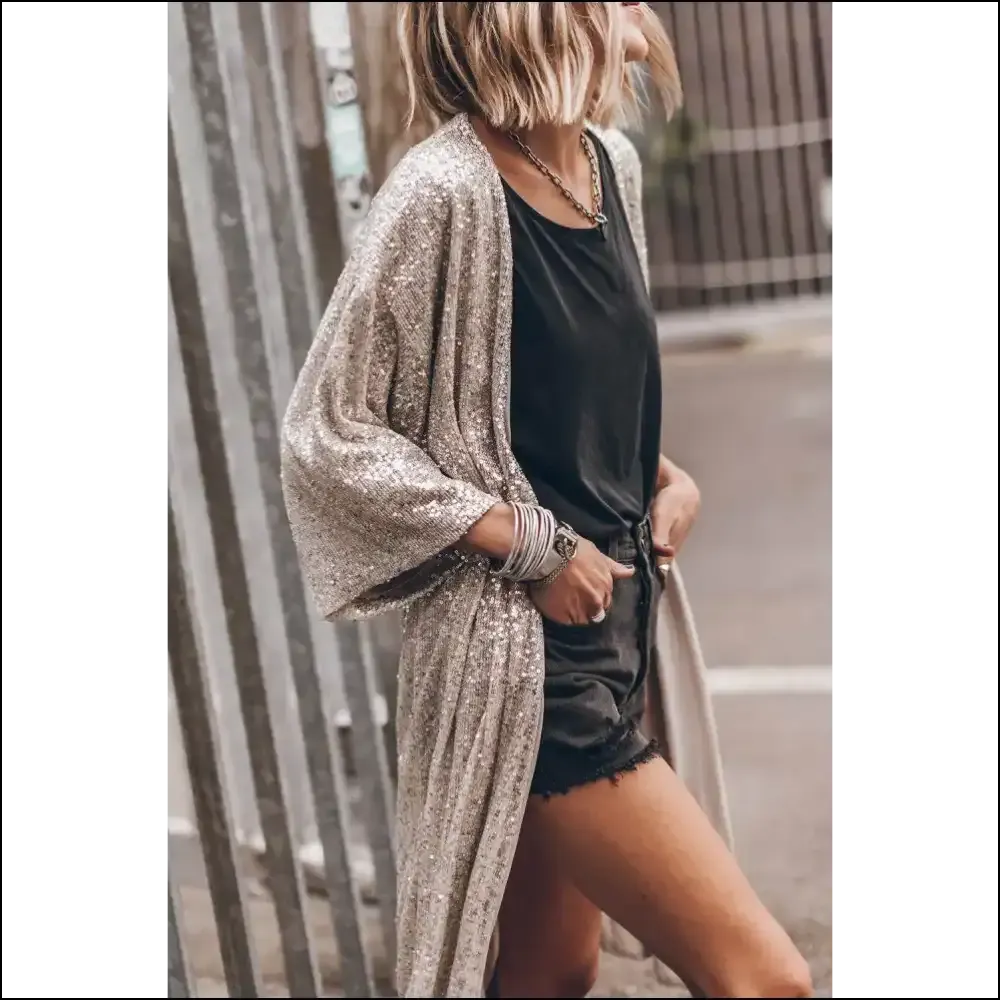 Apricot Sequin Duster Cardigan: Because Adulting is Hard. ?Needful Things