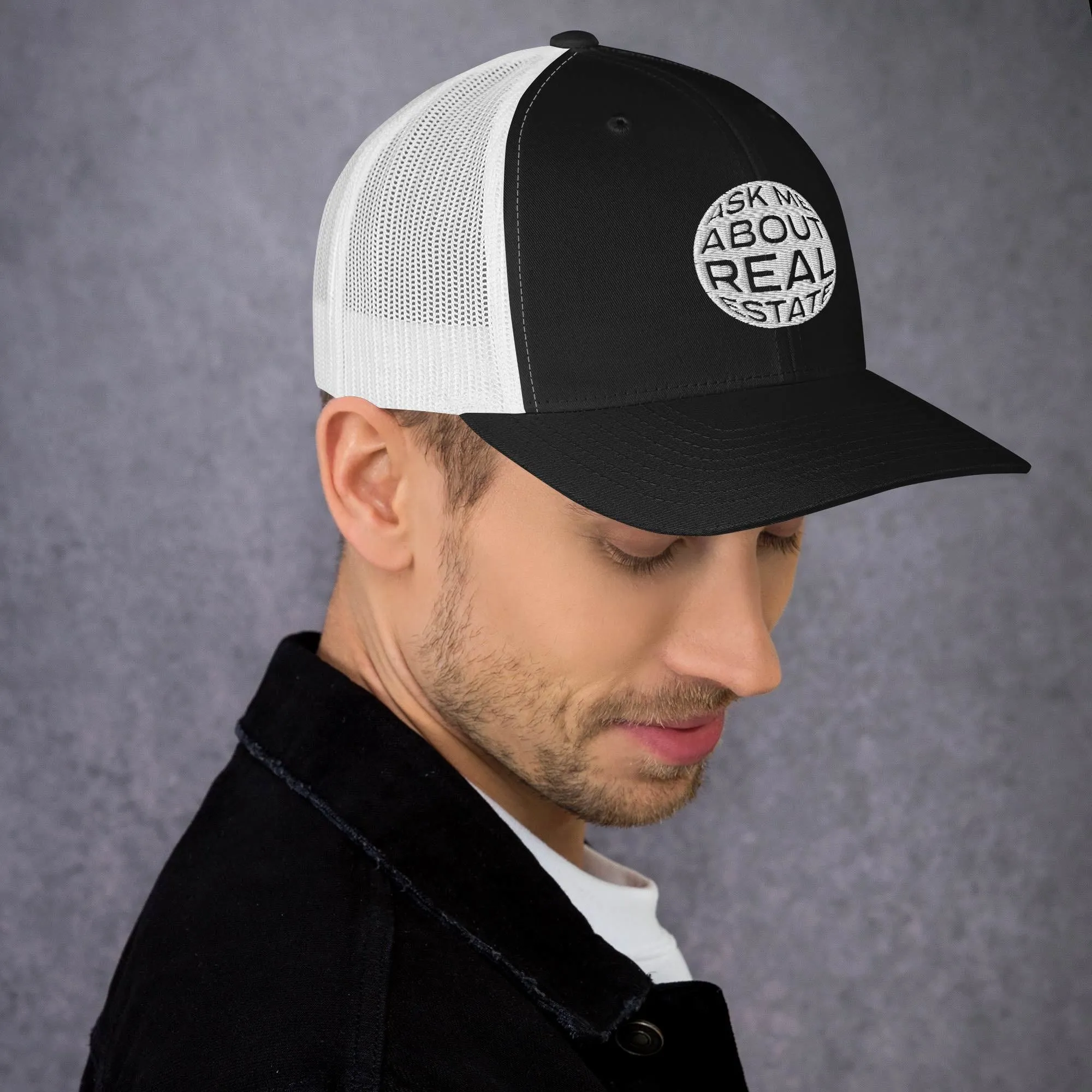 Ask Me About Real Estate Trucker Cap