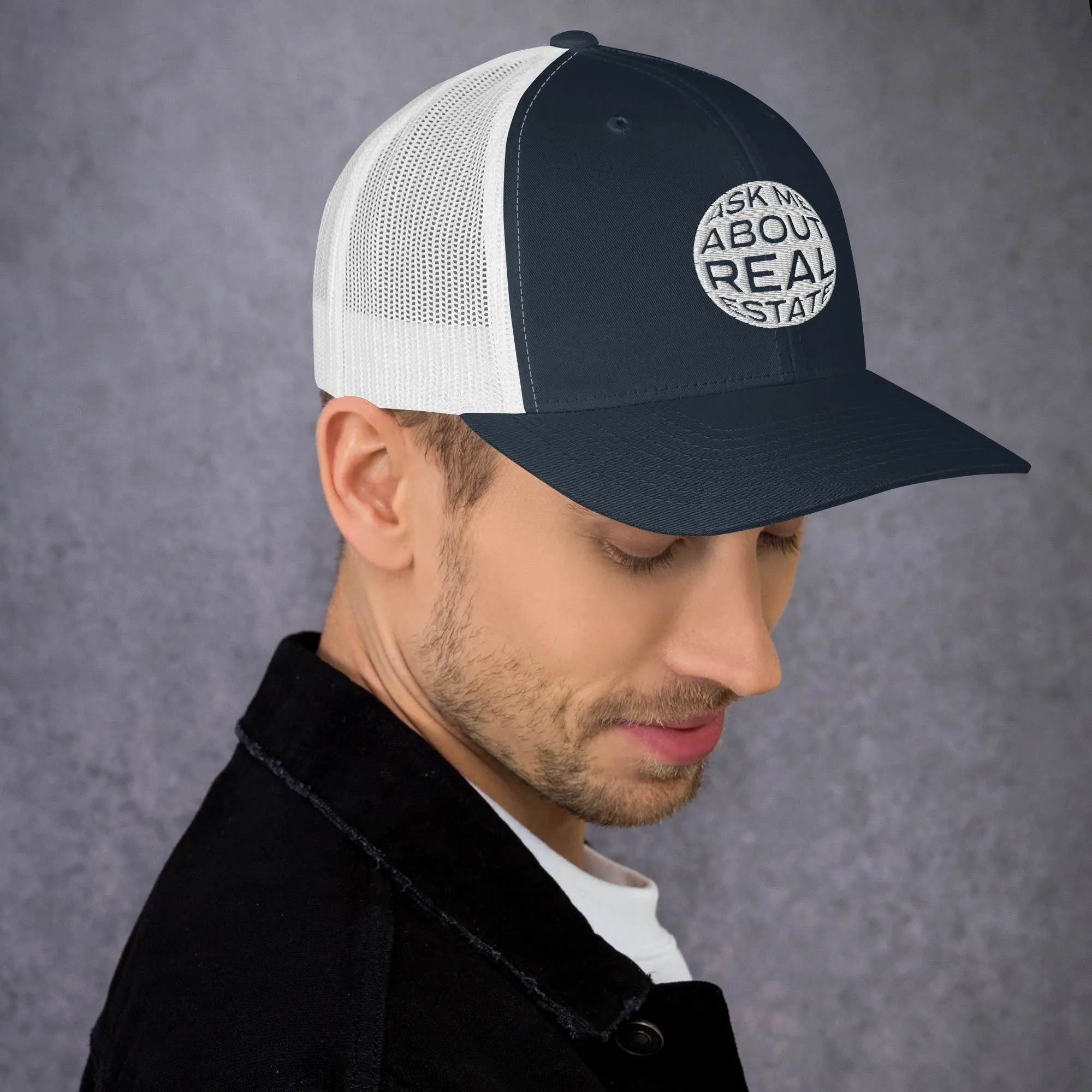 Ask Me About Real Estate Trucker Cap