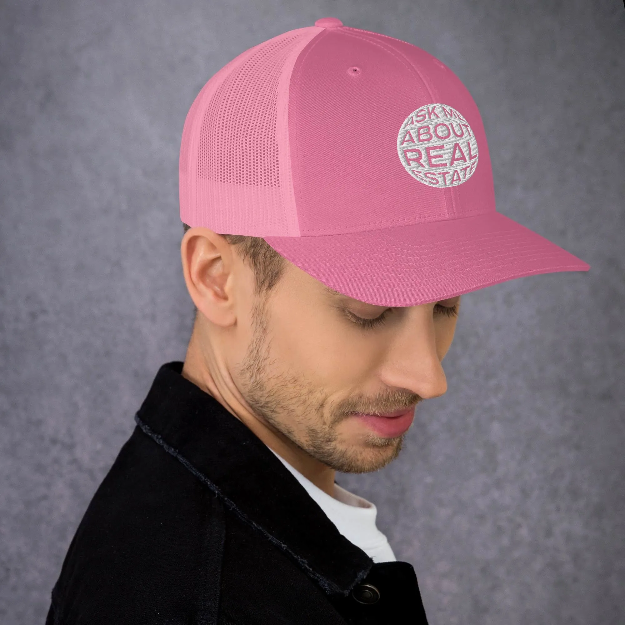 Ask Me About Real Estate Trucker Cap