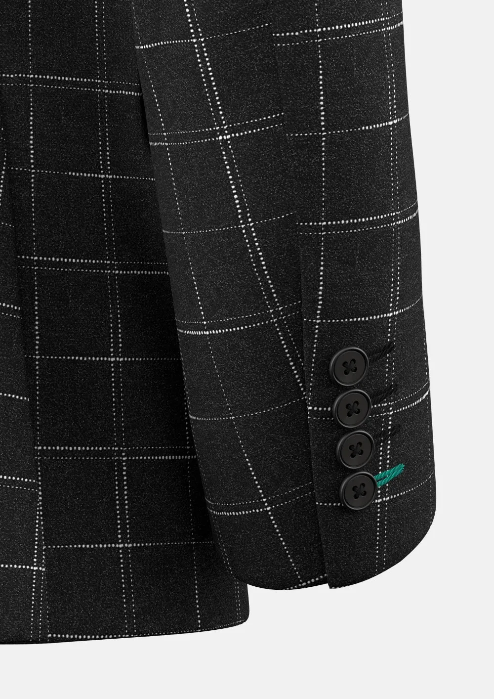 Astor Charcoal Flannel Windowpane Suit