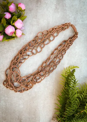 Astride Necklace in Mocha