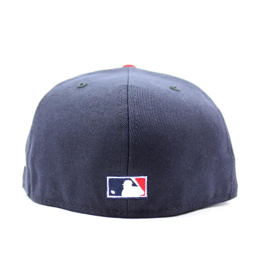 Atlanta Braves 1995 World Series New Era 59Fifty Fitted Hat (Glow in the Dark Logo Floral Under Brim)
