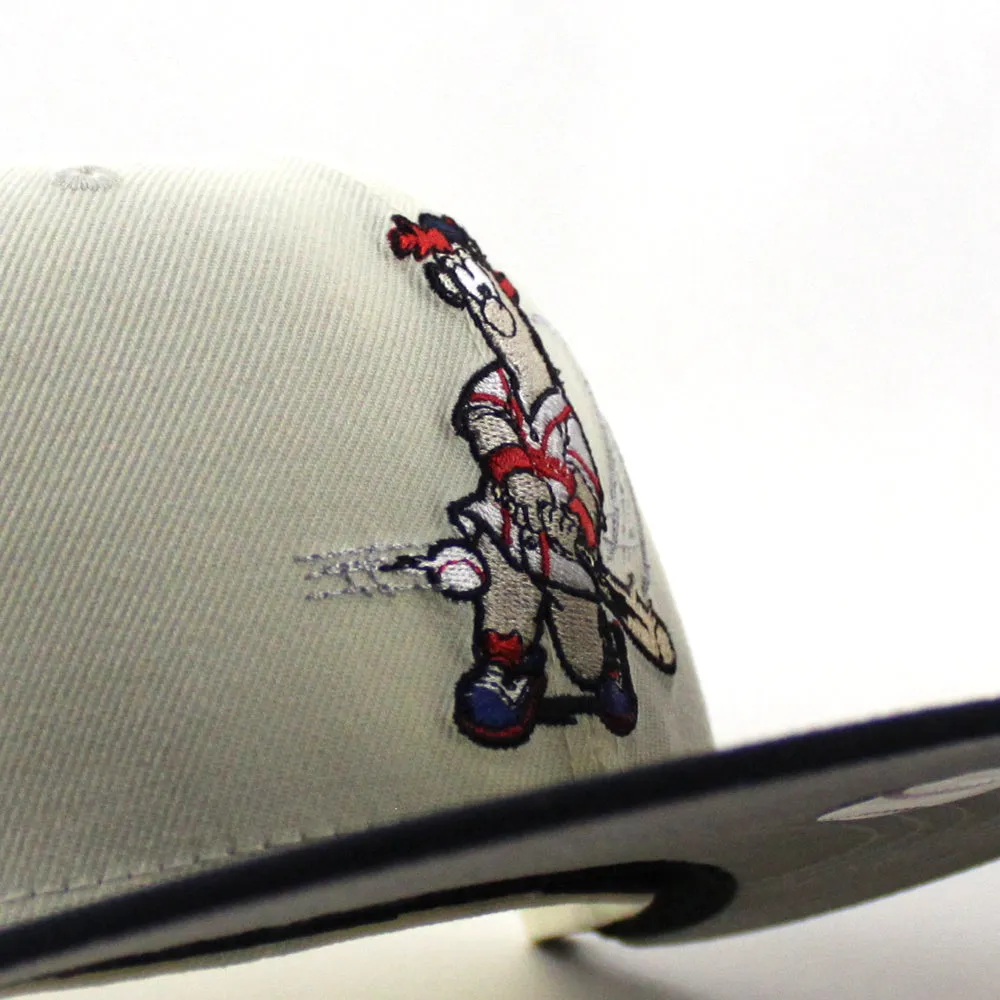 Atlanta Braves BLOOPER Spring Training Patch New Era 59Fifty Fitted Hat (Chrome White Navy Gray Under Brim)