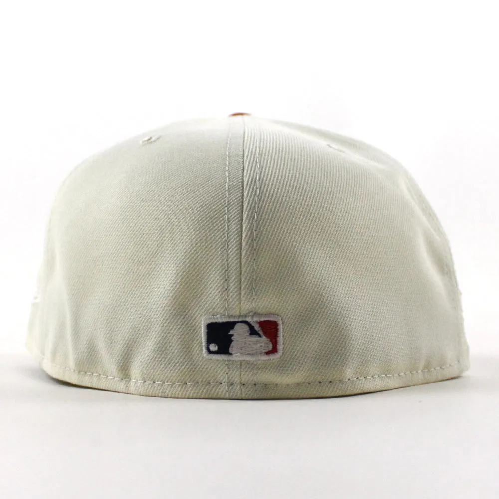 Atlanta Braves BLOOPER Spring Training Patch New Era 59Fifty Fitted Hat (Chrome White Navy Gray Under Brim)