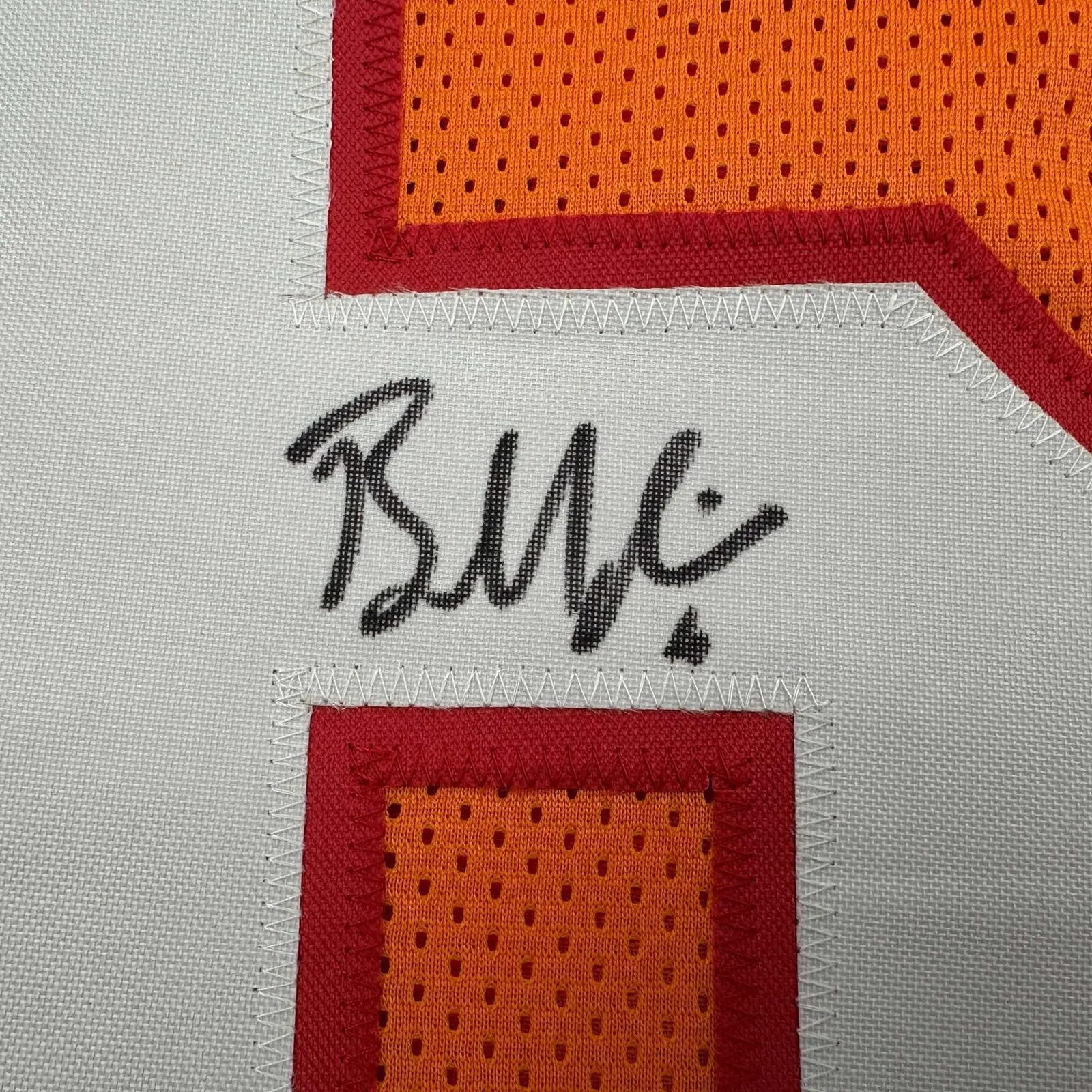Autographed/Signed Baker Mayfield Tampa Bay Orange Creamsicle Jersey Beckett COA