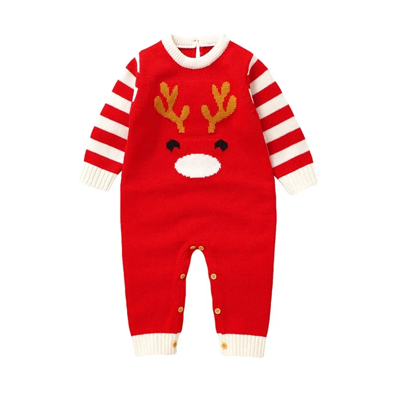 Baby Christmas Knit Romper