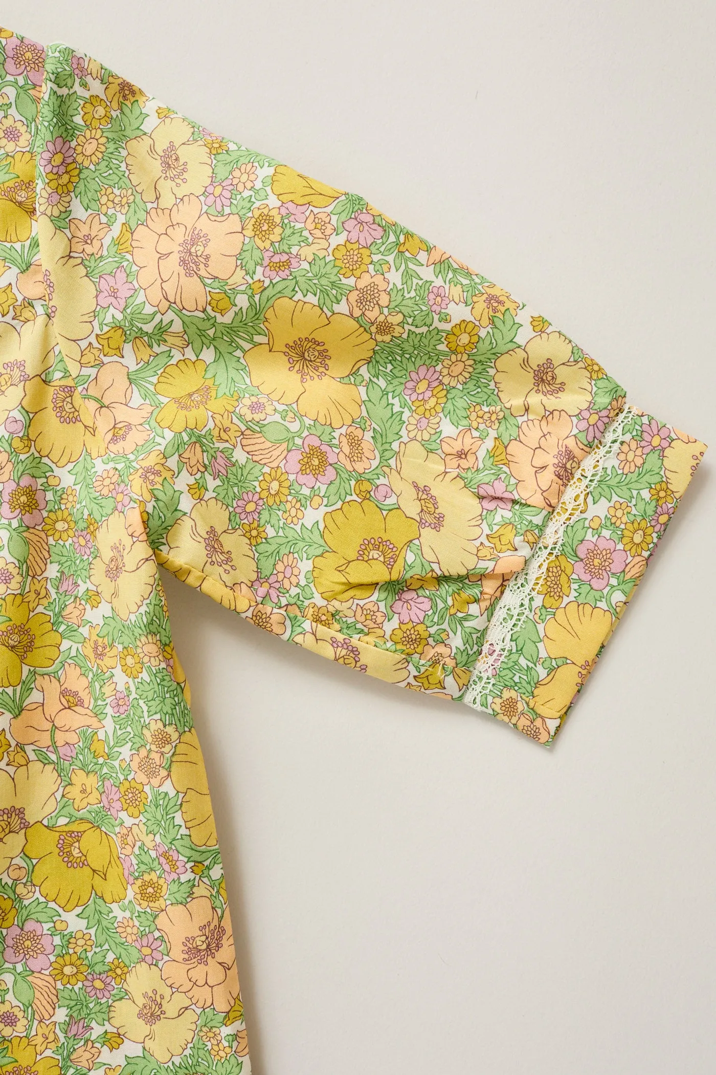 Baby Pyjama in California Poppy Liberty Print