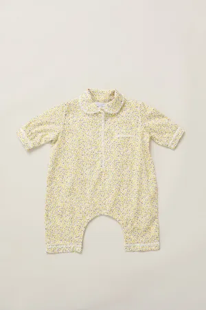 Baby Pyjama in Lemons Liberty Print