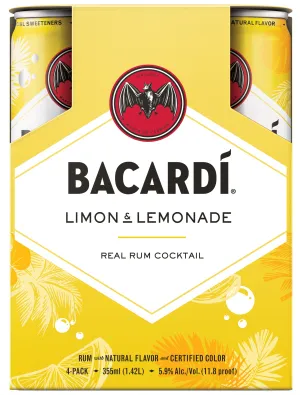 Bacardi LImon & Lemonade 4 x 355 ml