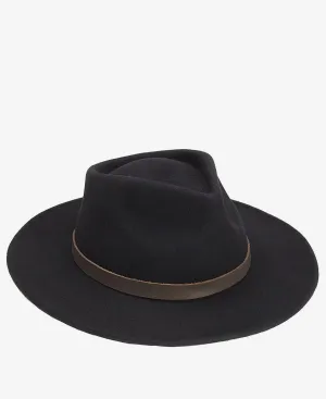 BARBOUR CRUSHABLE BUSHMAN HAT - BLACK