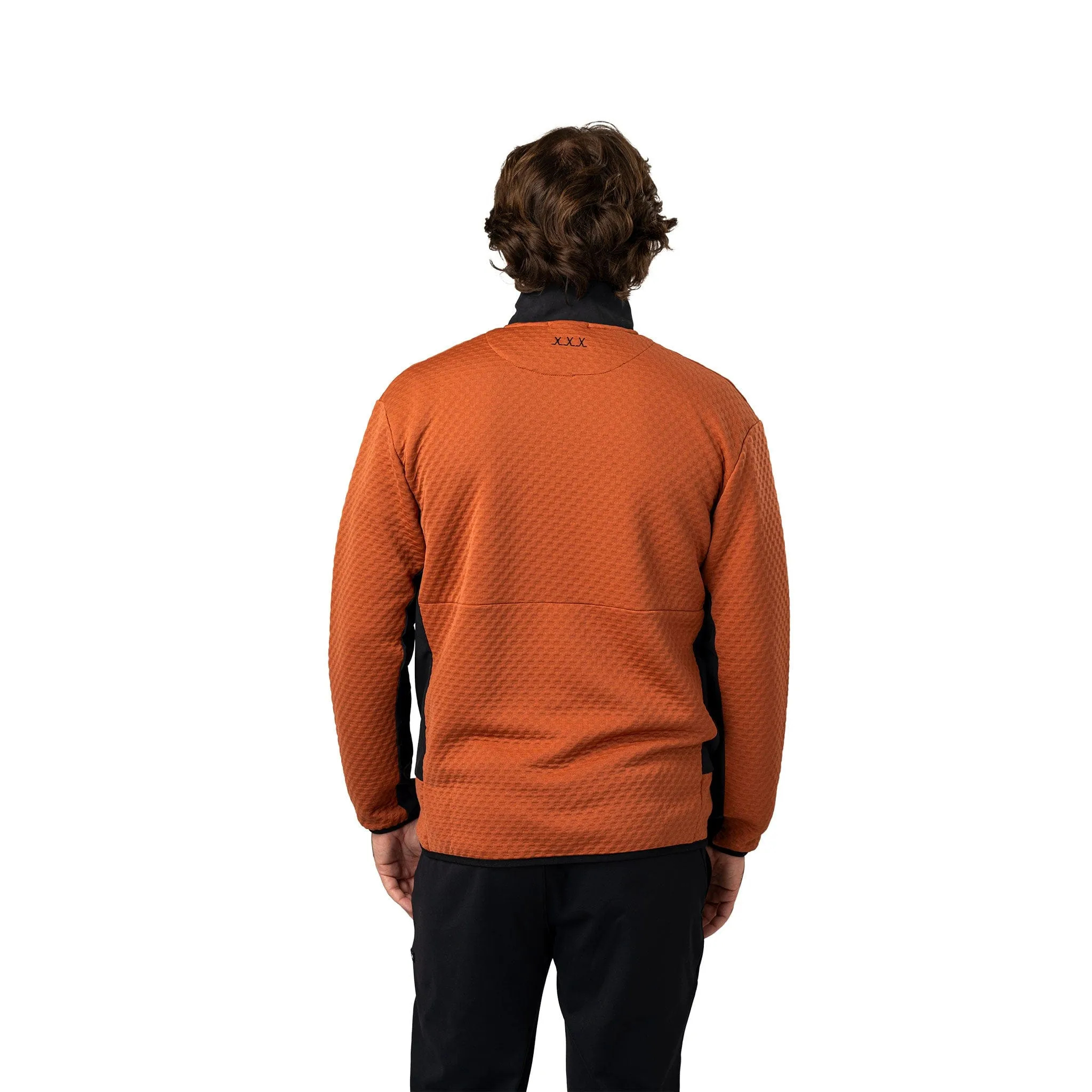 Bauer FLC Textured 1/2 Zip Mens Hoody - Clay