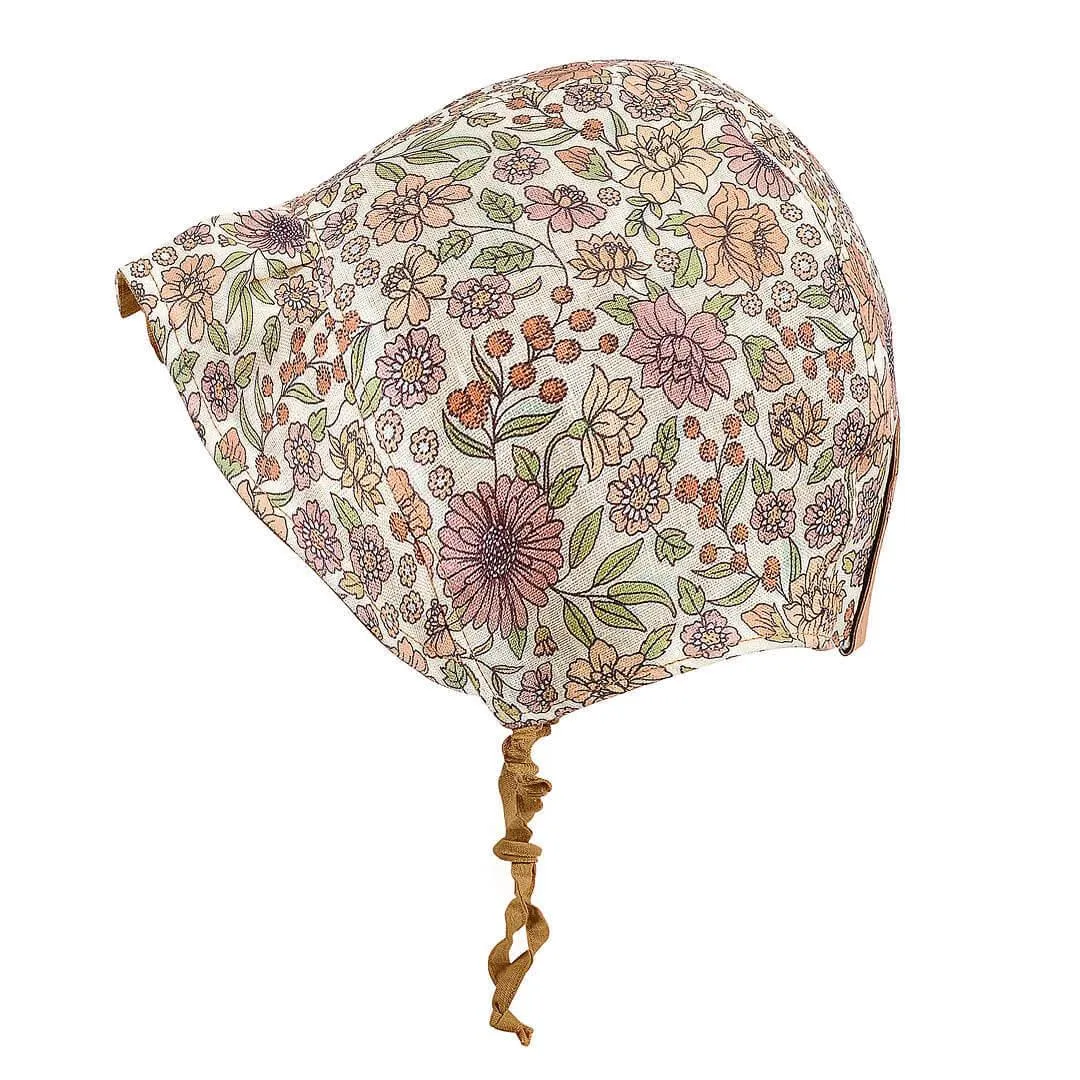 Bedhead Heritage Reversible Ruffle Bonnet Hat-Matilda/Maize M