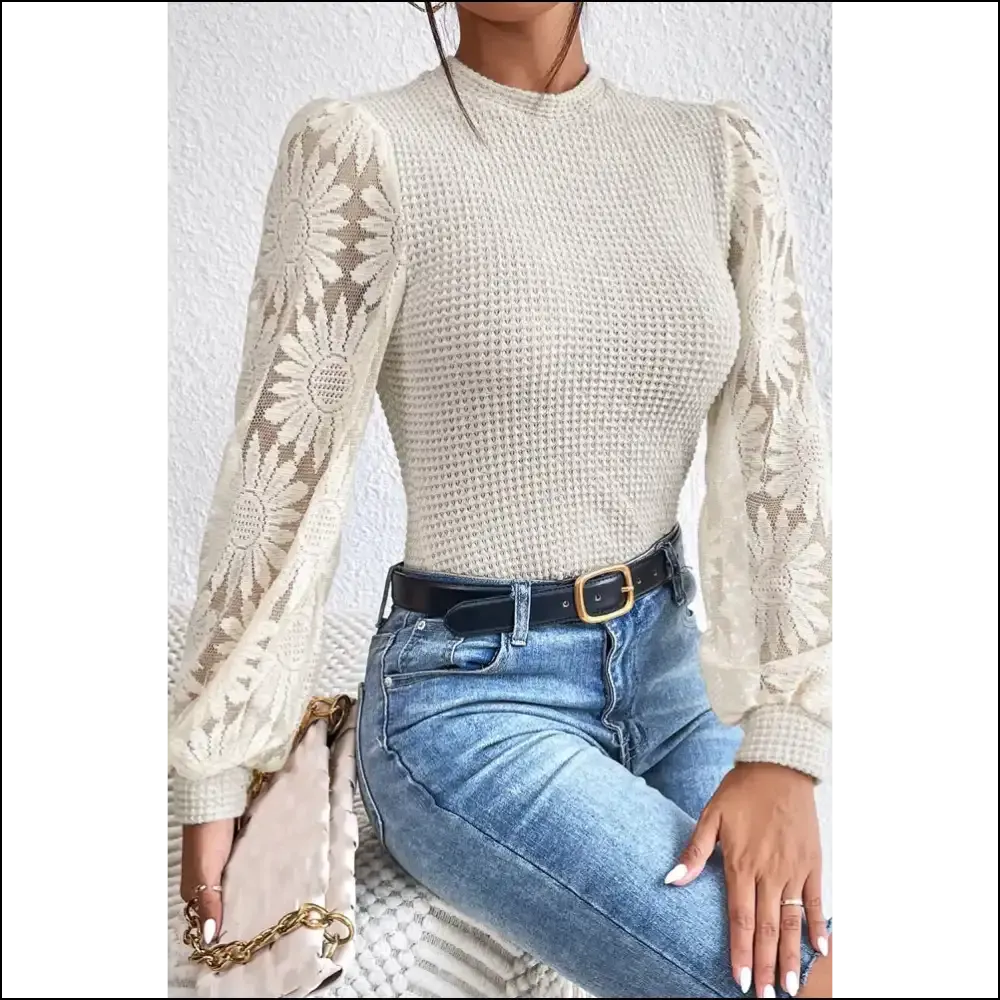 Beige Sunflower Mesh: I'm Wfle Knit-ty and i Know Things 🌻